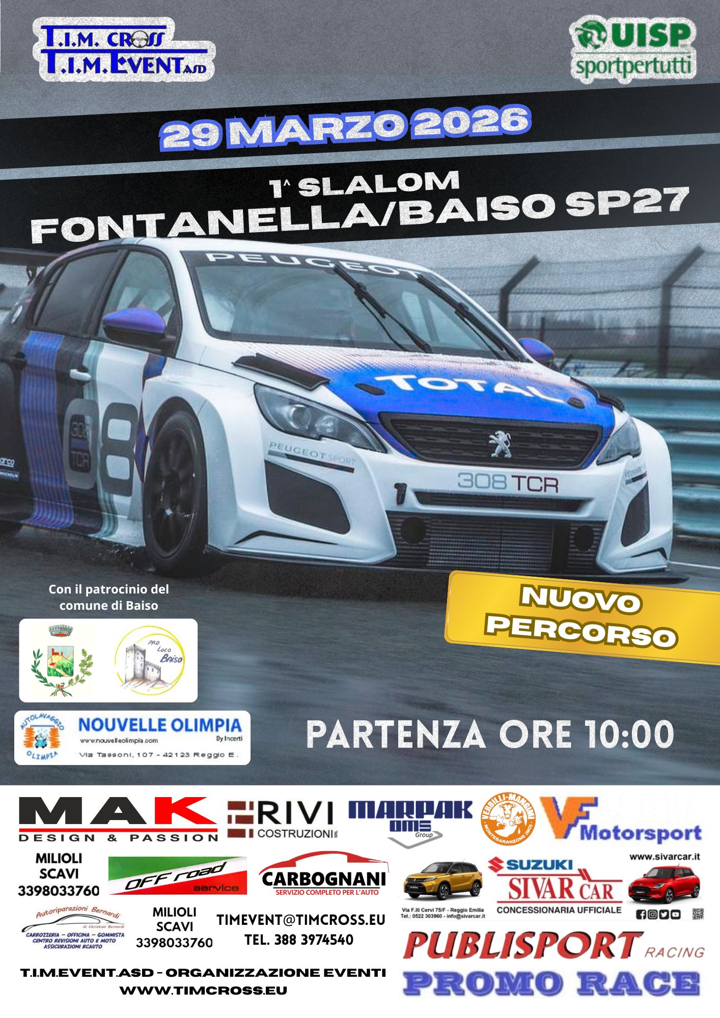 1° Slalom di Fontanella/Baiso SP27 – 29/03/2026